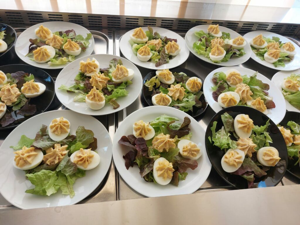 Les entrées du restaurant d'Itinér'Air Gourmand